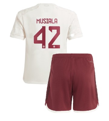 Bayern Munich Jamal Musiala #42 Replica Third Stadium Kit for Kids 2023-24 Short Sleeve (+ pants)